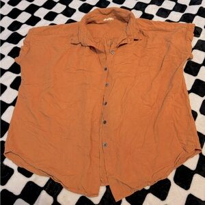 Orange Women’s Button Up Top